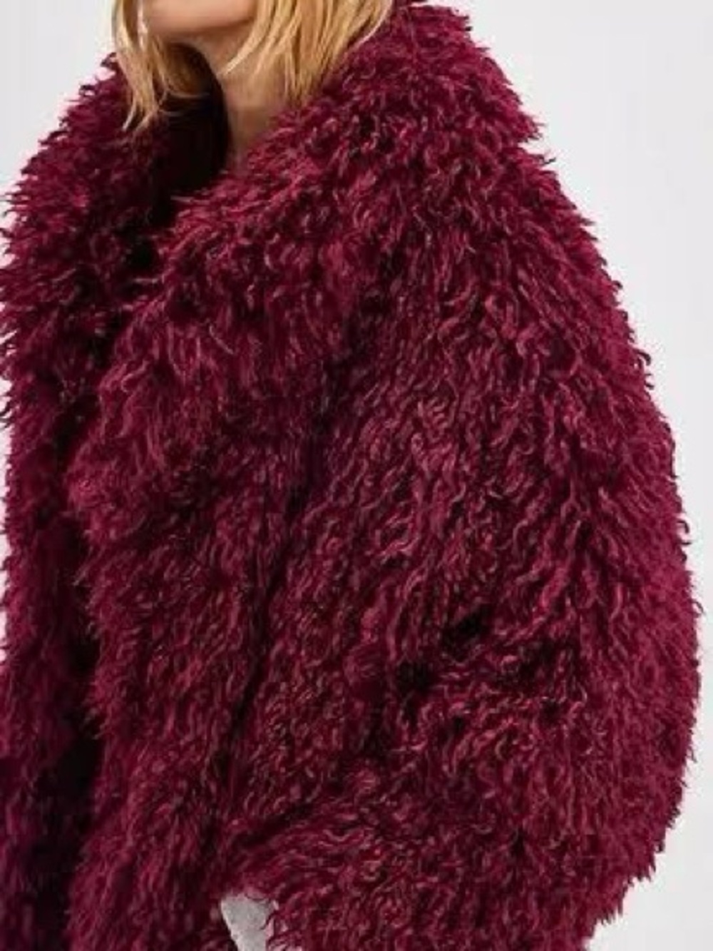 Free People Stargazer Fur Jacket NEW never worn - Picture 3 of 6